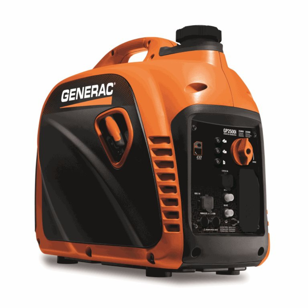 Generac 2500-Watt Portable Inverter Generator With COSENSE Technology from GME Supply